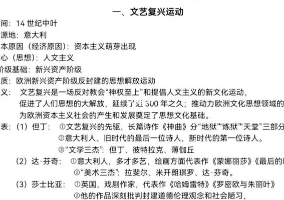 文艺复兴的影响（文艺复兴的影响九年级历史）