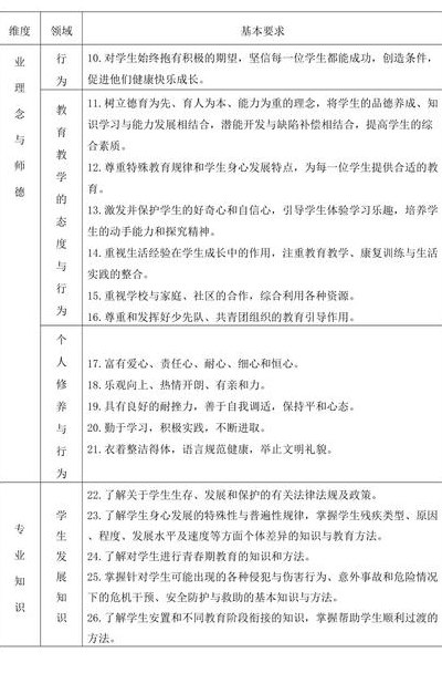 特殊教育教师（特殊教育教师专业标准）