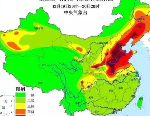 中国雾霾地图（中国雾霾都是哪个城市）