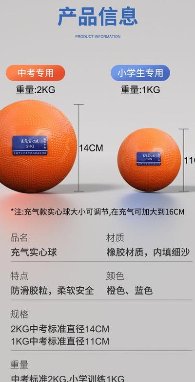 实心球重量（小学实心球重量）