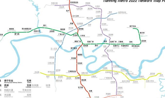 南宁轨道交通路线图（南宁轨道交通线网图）
