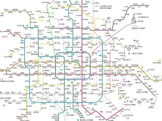 北京市地铁线路图高清（北京市地铁线路图高清放大图最新）