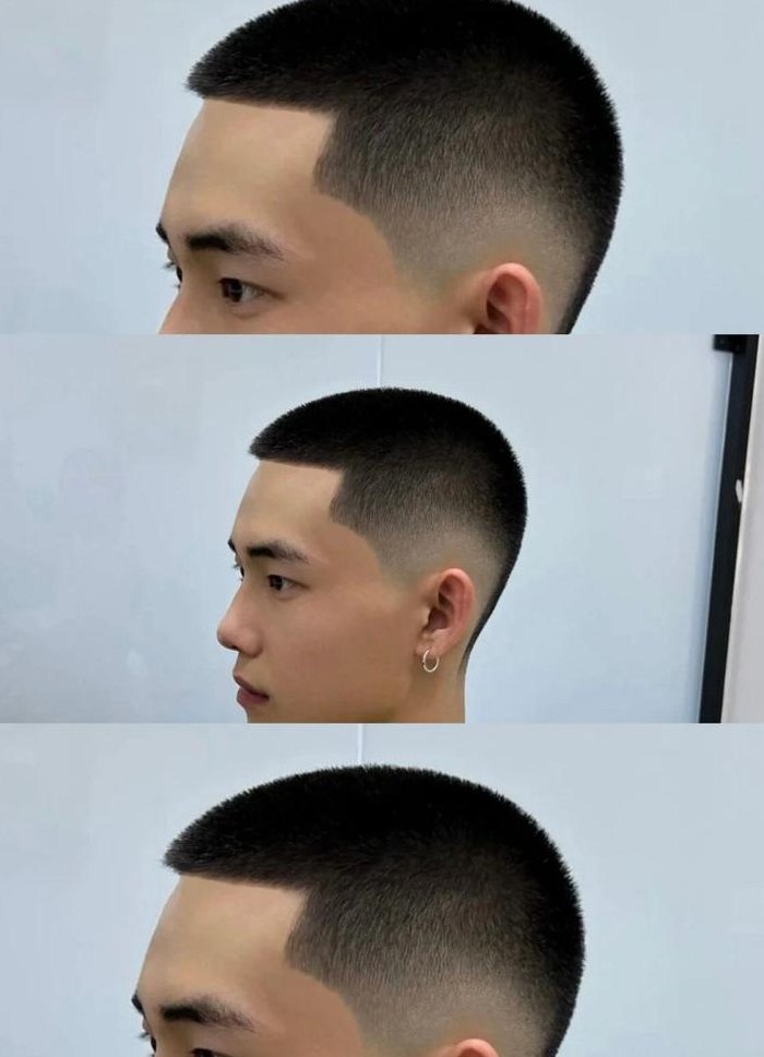 男生短发寸头（男生短发寸头三七分发型图片）