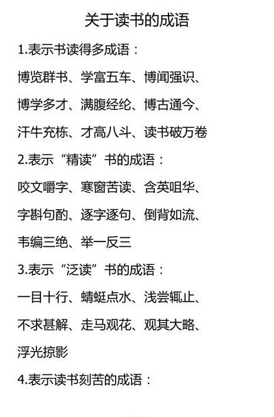 表示精读的词语（表示精读书的词语）