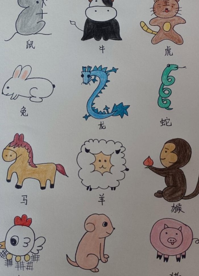 12生肖简笔画（12生肖简笔画图片大全）
