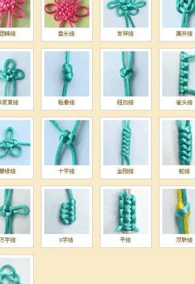 玉绳打结方法图解（玉绳打结方法图解有小珠子）