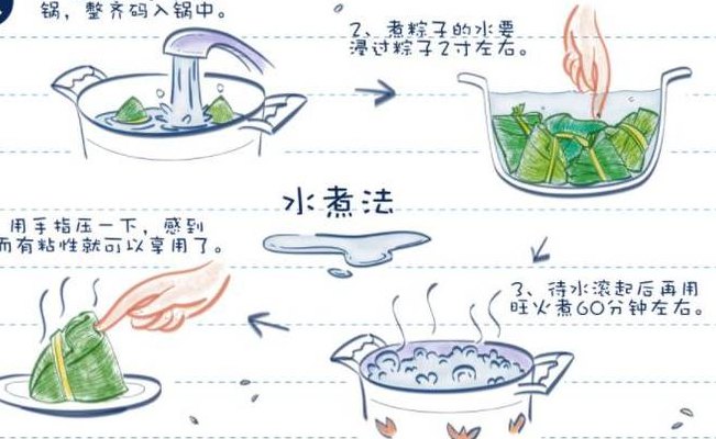 煮粽子的方法与步骤（煮粽子的方法与步骤图片）
