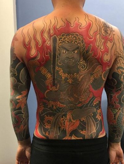 不动明王适合什么人纹（不动明王上色纹身图）