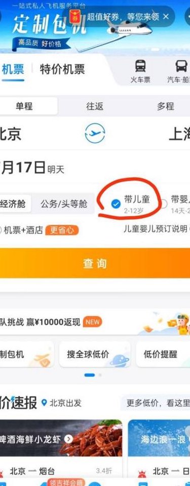 儿童飞机票网上怎么买（儿童机票怎么在网上购买）