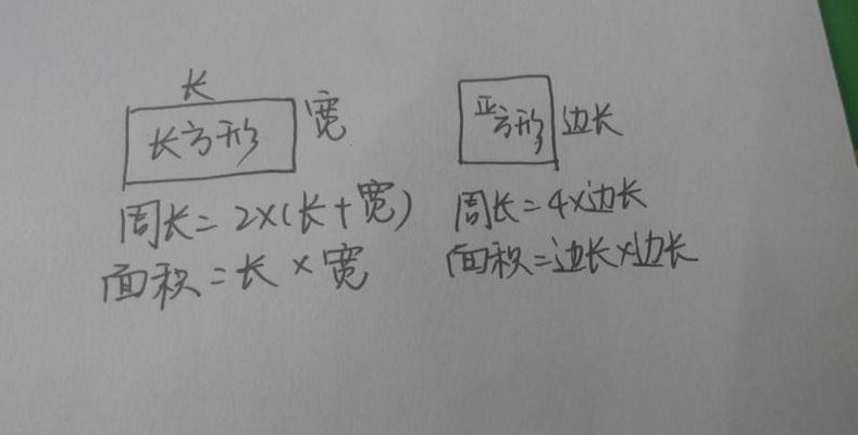 正方形的周长怎么算（长方形的周长怎么算）