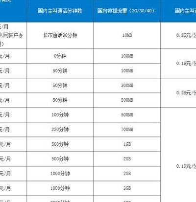移动数据流量套餐（移动数据流量套餐月费和飞享套餐基本模组月费）