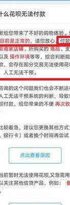 该交易不支持花呗付款（交易不支持花呗付款是什么原因）