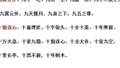 以二开头的成语（一二三四五六七八大九十成语）