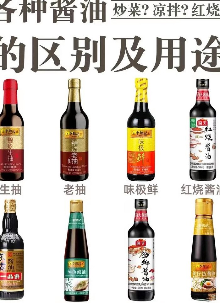 生抽可以用酱油代替吗（酱油,生抽,老抽的区别）