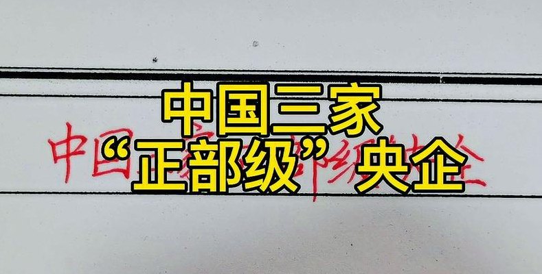 正部级央企（三大正部级央企）