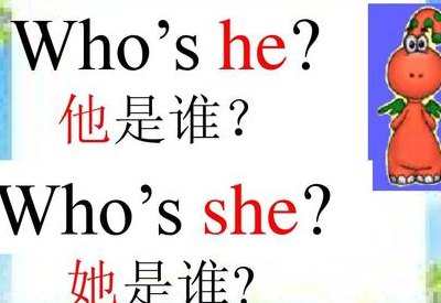 他是谁英语（他是谁英语怎么回答）