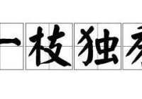 什么独秀成语（什么独秀成语二年级上册）