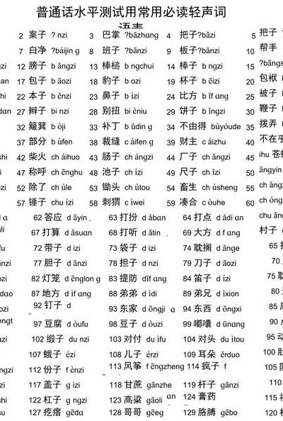 轻声的词语有哪些（轻声的词语有哪些北京 奶奶）