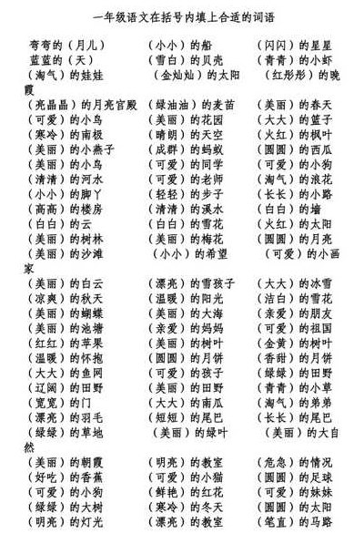 什么地笑了填词语（什么地笑填词语二年级上册）