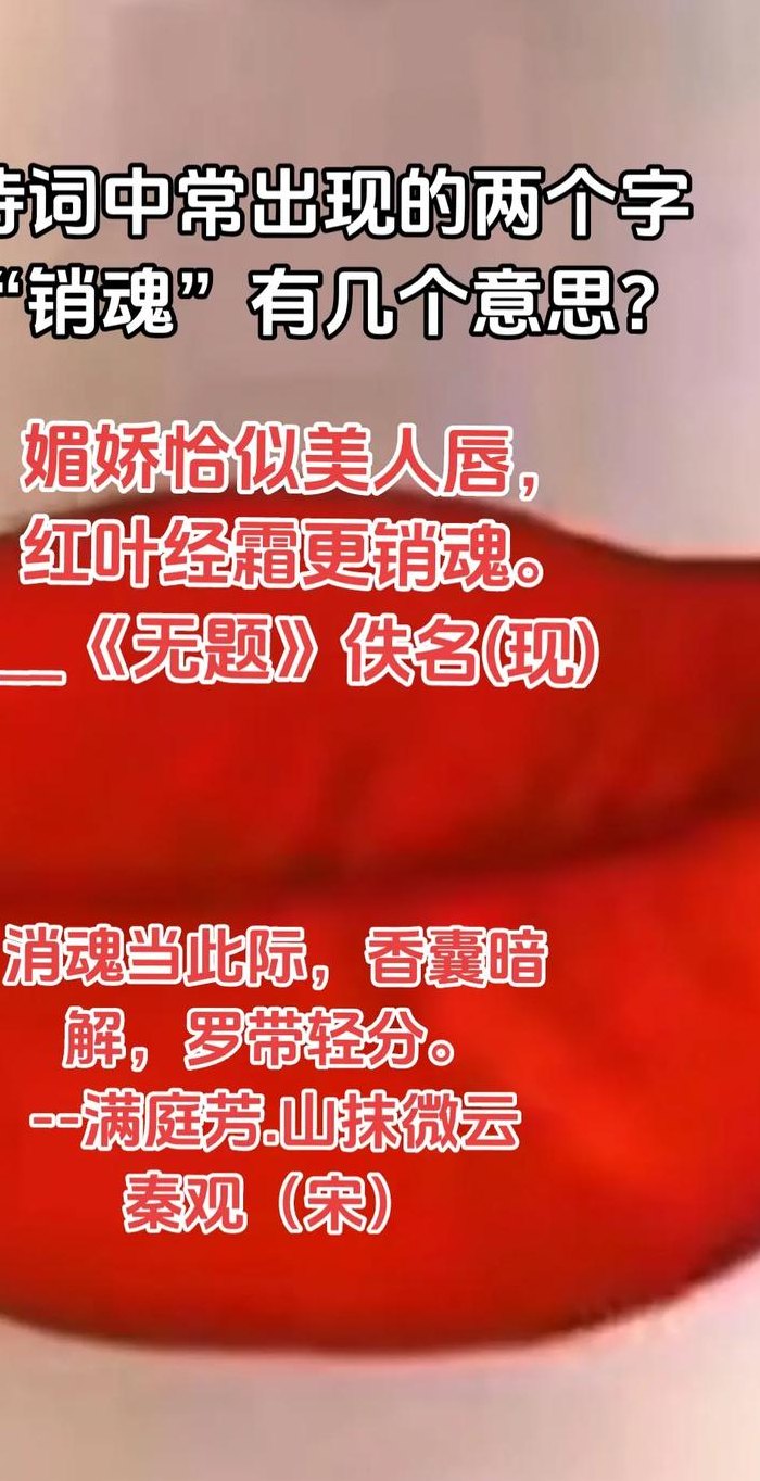 销魂是什么意思（销魂是什么意思）