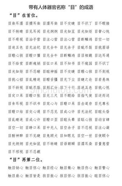 以目成语（以目的成语）