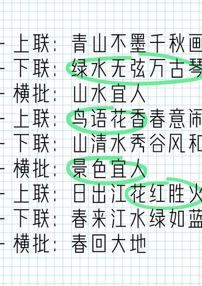 自然景观的对联（自然景观的对联四年级）