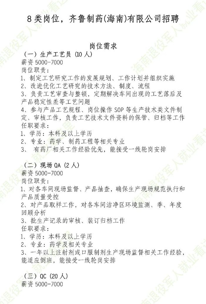 齐鲁制药厂（齐鲁制药厂2024招聘车间工人）