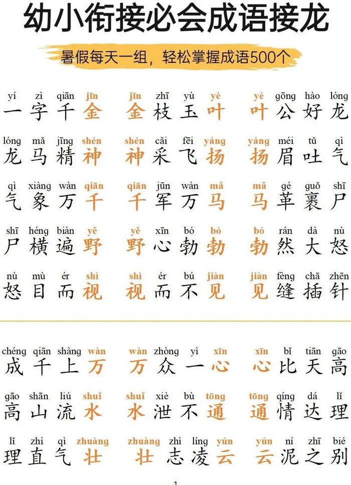 辞成语接龙（成语大全 四字成语接龙）