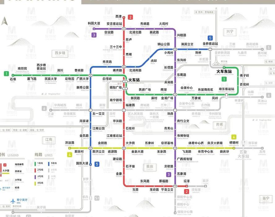 南宁地铁线（南宁地铁线路图一览表2024）