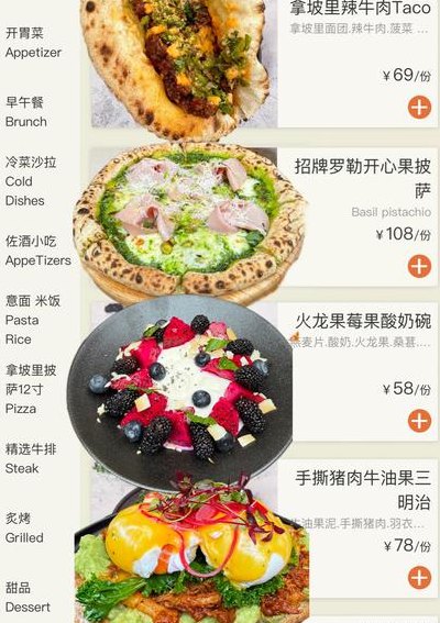 西式食材对照表图（西式食谱大全及做法）