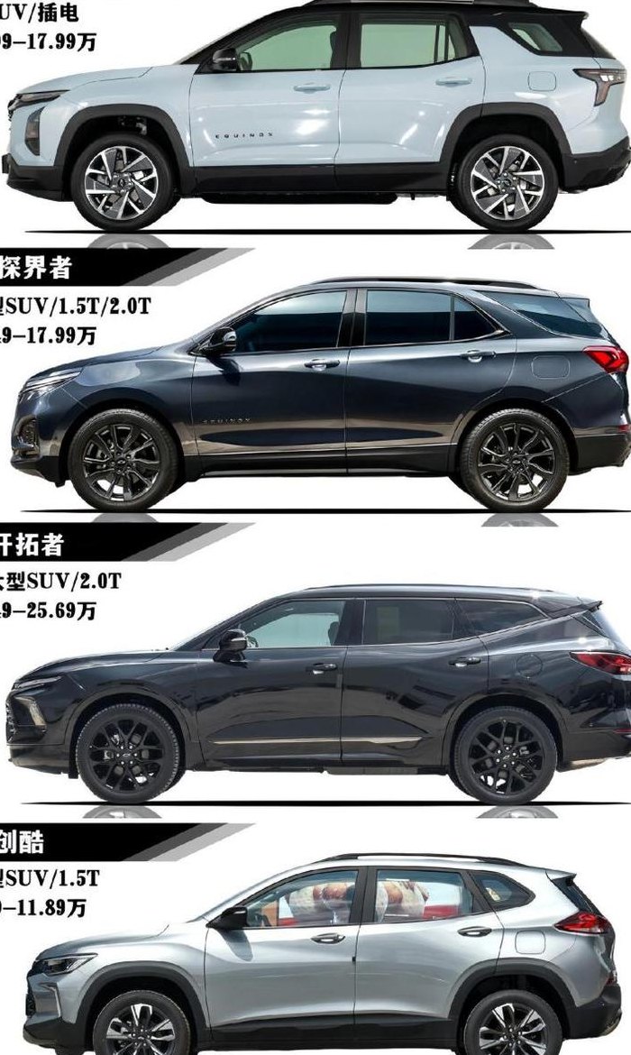 雪弗兰车型型号对照表图（雪弗兰车辆品牌型号）
