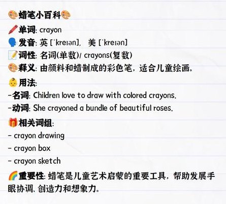 蜡笔英语发音（蜡笔 英文发音）
