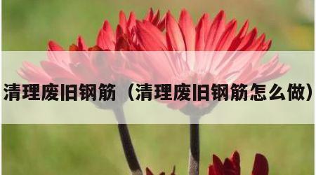 清理废旧钢筋（清理废旧钢筋怎么做）