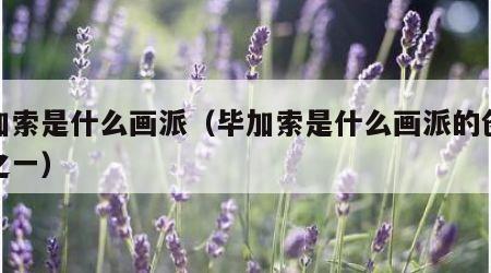 毕加索是什么画派（毕加索是什么画派的创始人之一）