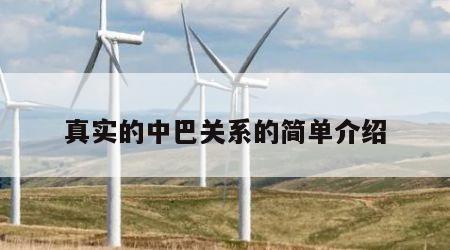 真实的中巴关系的简单介绍