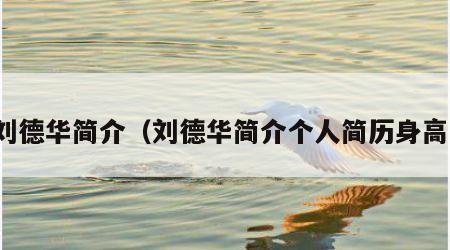 刘德华简介（刘德华简介个人简历身高）