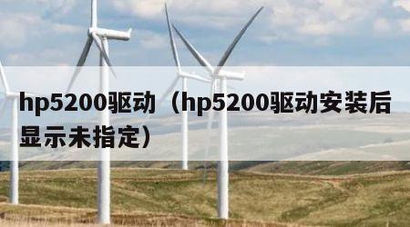 hp5200驱动（hp5200驱动安装后显示未指定）