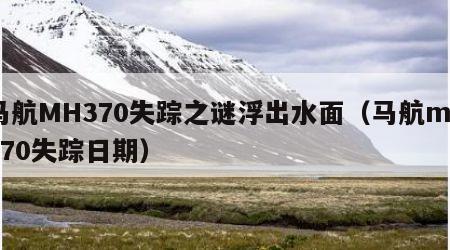 马航MH370失踪之谜浮出水面（马航mh370失踪日期）
