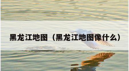 黑龙江地图（黑龙江地图像什么）