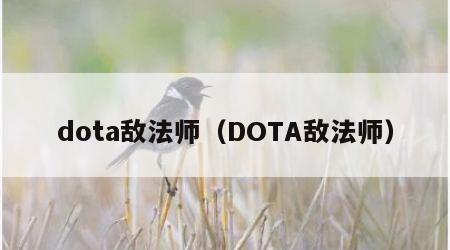 dota敌法师（DOTA敌法师）