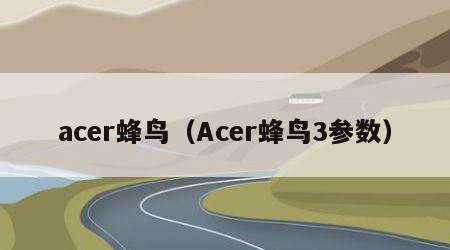 acer蜂鸟（Acer蜂鸟3参数）