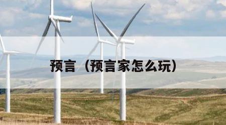 预言（预言家怎么玩）