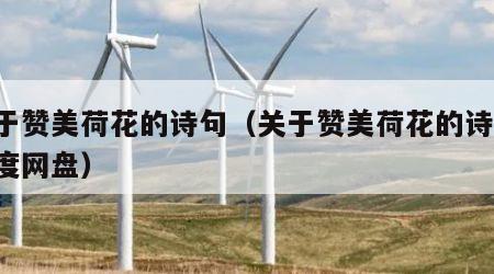 关于赞美荷花的诗句（关于赞美荷花的诗句 百度网盘）