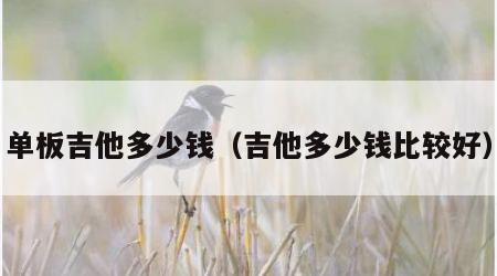 单板吉他多少钱（吉他多少钱比较好）