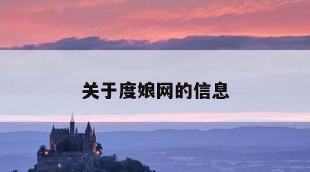 关于度娘网的信息