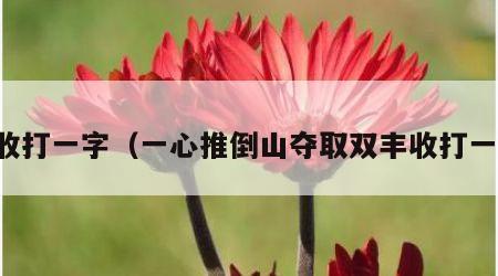 丰收打一字（一心推倒山夺取双丰收打一字）