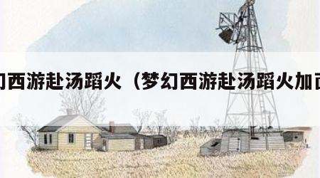 梦幻西游赴汤蹈火（梦幻西游赴汤蹈火加面板吗）