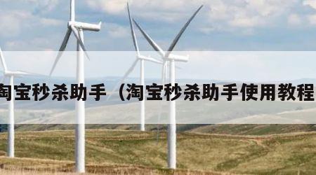 淘宝秒杀助手（淘宝秒杀助手使用教程）