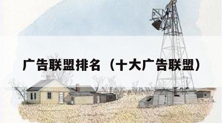 广告联盟排名（十大广告联盟）