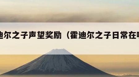 霍迪尔之子声望奖励（霍迪尔之子日常在哪接）